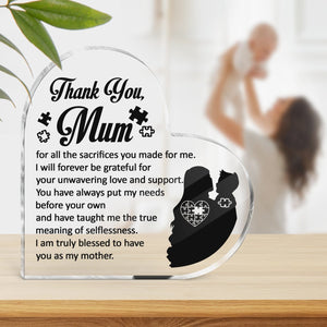 Crystal Plaque - Family - To My Mum - I Am Truly Blessed To Have You As My Mother - Gznf19048