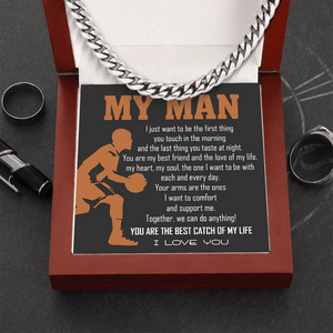 Cuban Link Chain - Basketball - To My Man - Together, We Can Do Anything! - Ssb26013