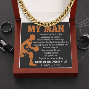 Cuban Link Chain - Basketball - To My Man - Together, We Can Do Anything! - Ssb26013