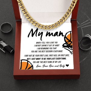 Cuban Link Chain - Basketball - To My Man - You Are The Best Dunk Of My Life - Ssb26011