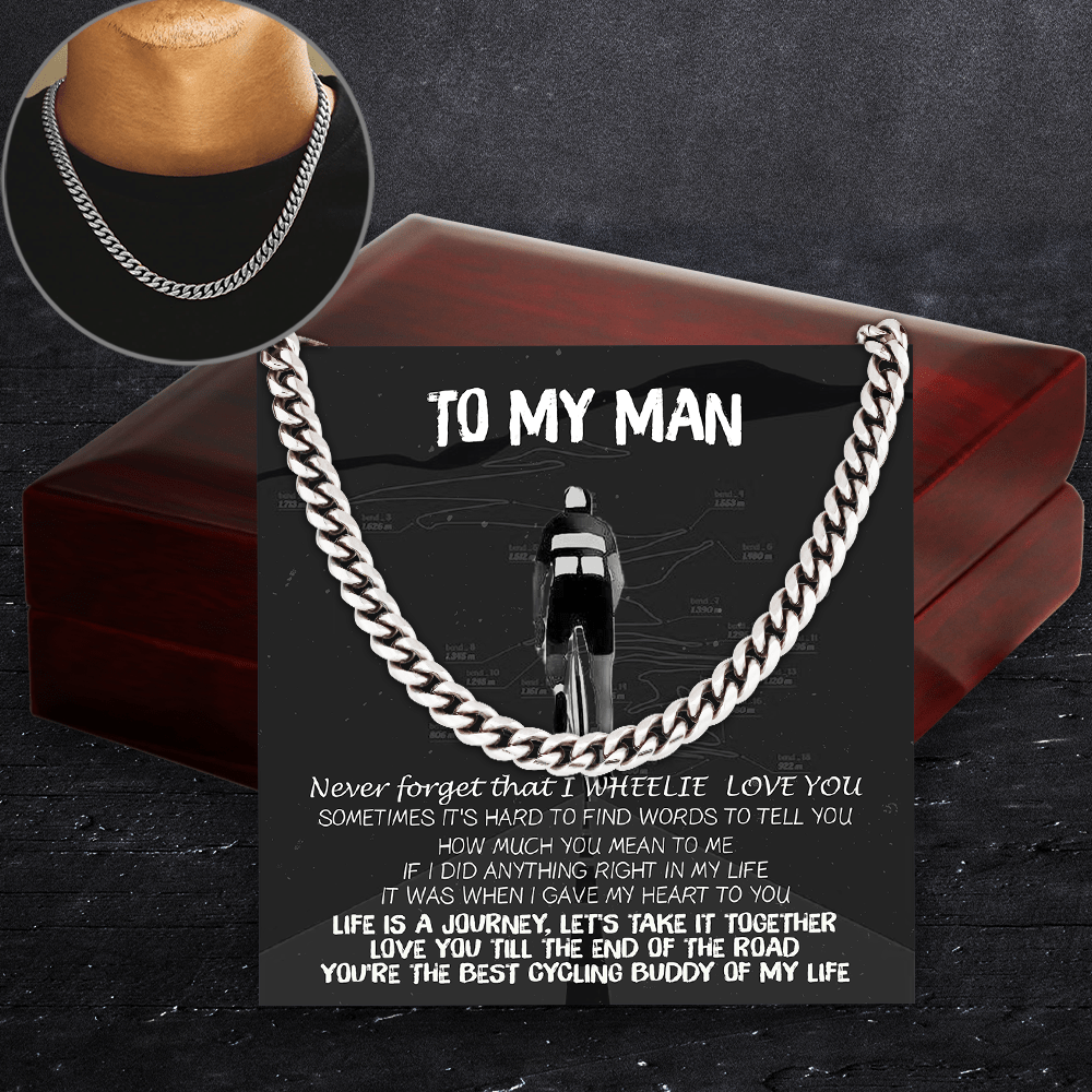 Cuban Link Chain - Cycling - To My Man - Life Is A Journey, Let's Take It Together - Ssb26010