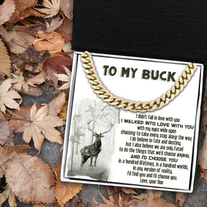 Cuban Link Chain - Hunting - To My Buck - I'd Find You And I'd Choose You - Gnft26008