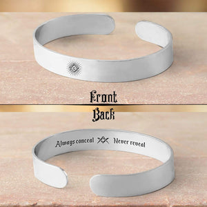 Cuff Bracelet - Freemason's Gift Idea - Always Conceal & Never Reveal - Gbac26007