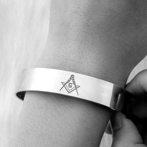 Cuff Bracelet - Freemason's Gift Idea - Believe In Yourself - Gbac26006