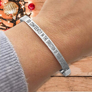 Cuff Bracelet - Hiking - To My Granddaughter - I Can Promise To Love You For The Rest Of Mine - Gbzf23001