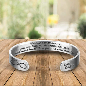 Cuff Bracelet - To My Daughter - From Dad - You Are More Loved Than You Can Ever Imagine - Gbac17007