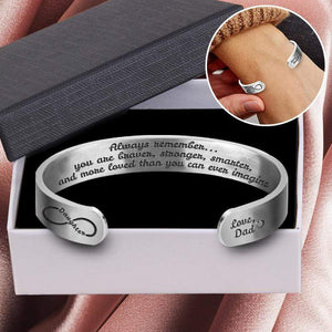 Cuff Bracelet - To My Daughter - From Dad - You Are More Loved Than You Can Ever Imagine - Gbac17007