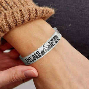 Cuff Bracelet - To My Future Wife - The Best Campfire Is The One With You By My Side - Gbac25002
