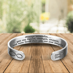 Cuff Bracelet - To My Granddaughter  - You Are More Loved Than You Can Ever Imagine - Gbac23002