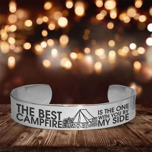 Cuff Bracelet - To My Wife - The Best Campfire Is The One With You By My Side - Gbac15002