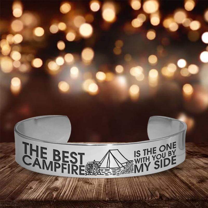 Cuff Bracelet - To My Wife - The Best Campfire Is The One With You By My Side - Gbac15002