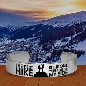 Cuff Bracelet - To My Wife - The Best Hike Is The One With You By My Side - Gbac15003