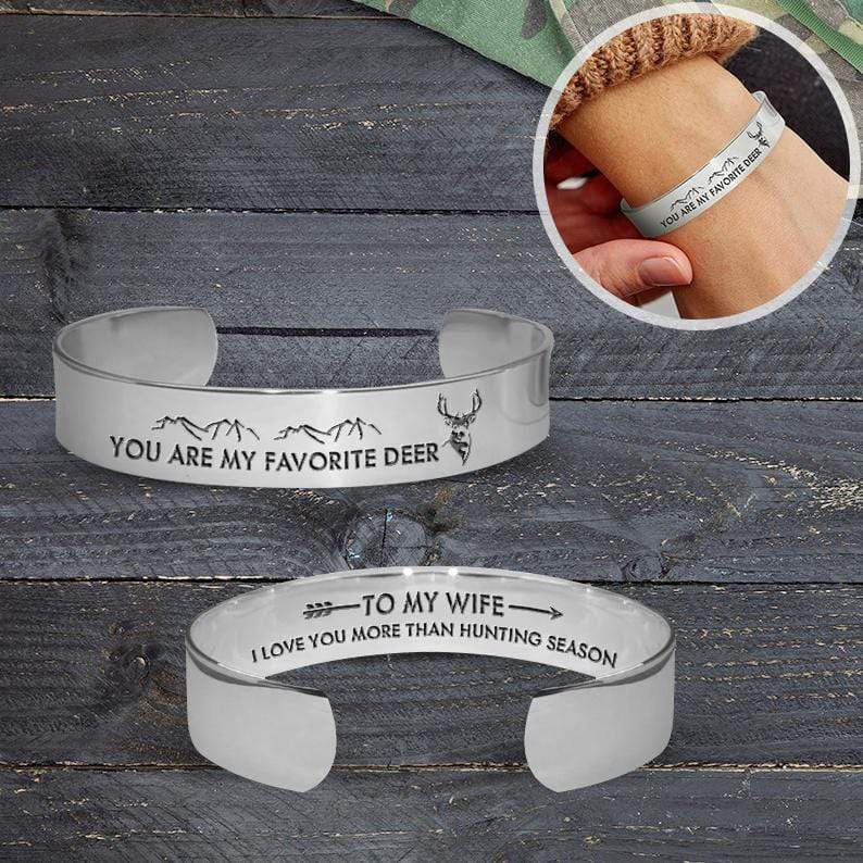 Cuff Bracelet - To My Wife - You Are My Favorite Deer - Gbac15004