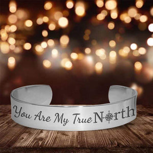 Cuff Bracelet - Travel Lover - You Are My True North - Gbac13017