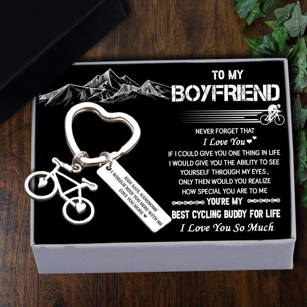 Cycling Keychain - To My Boyfriend - You're My Best Cycling Buddy For Life - Gkac12002