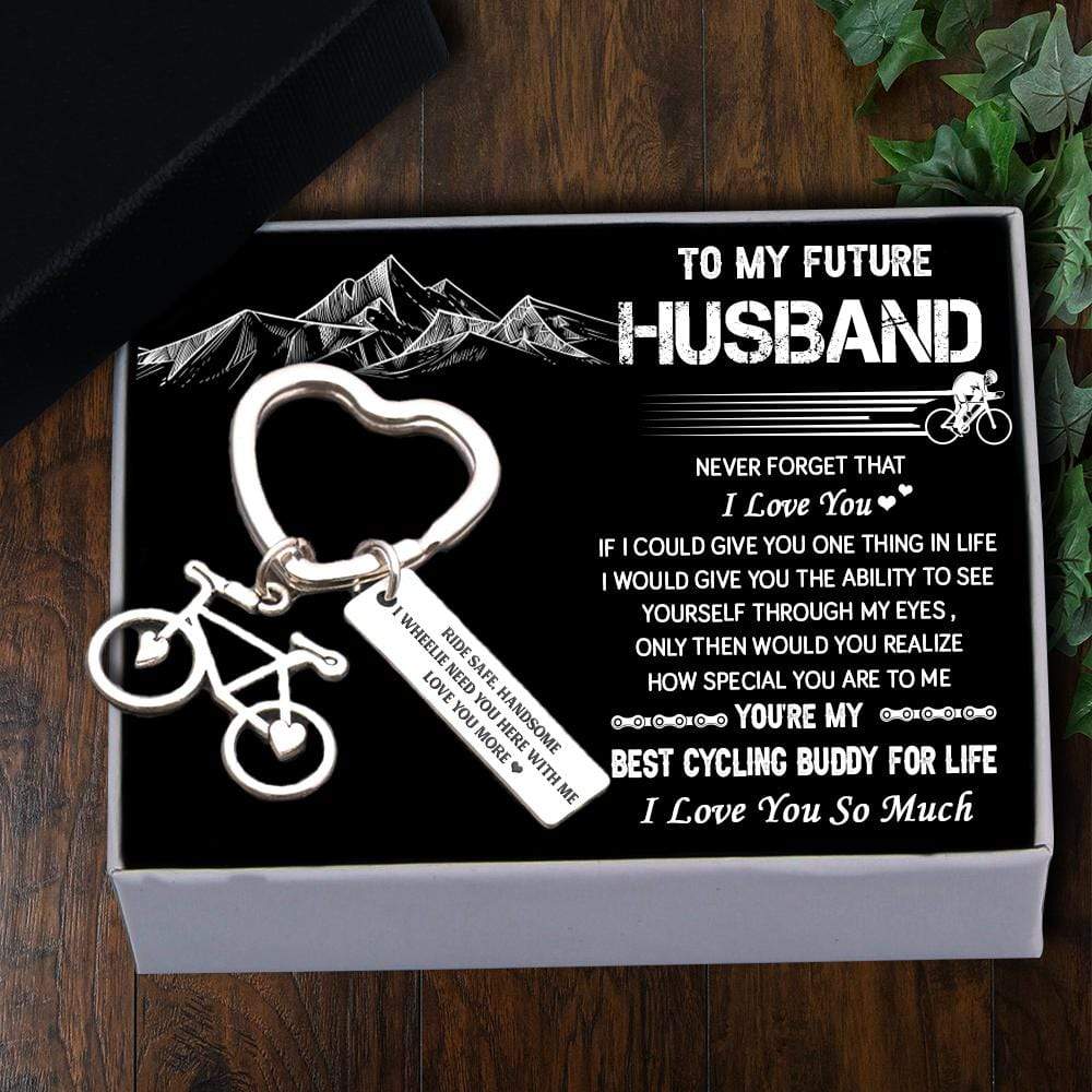 Cycling Keychain - To My Future Husband - You're My Best Cycling Buddy For Life - Gkac24002