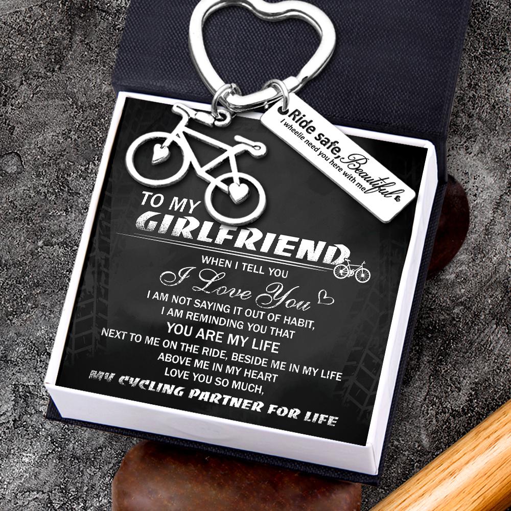 Cycling Keychain - To My Girlfriend - My Cycling Partner For Life - Gkac13004