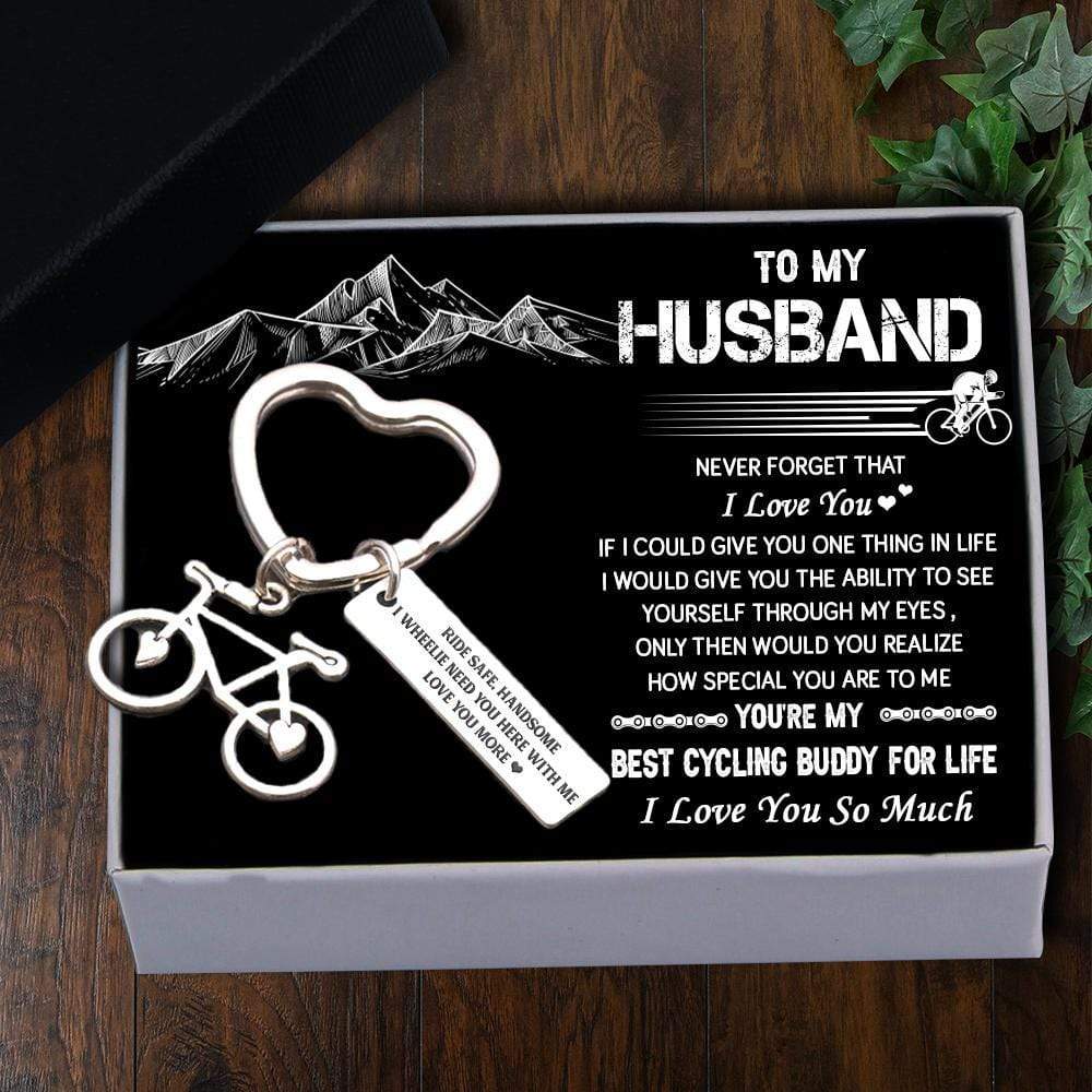 Cycling Keychain - To My Husband - You're My Best Cycling Buddy For Life - Gkac14002
