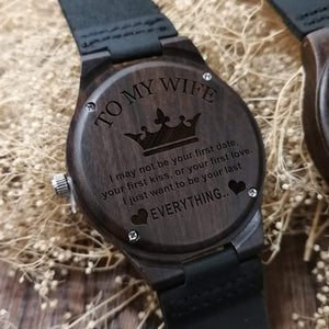 D1912 - To My Wife - Everything - Wooden Watch