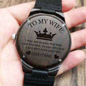 D1912 - To My Wife - Everything - Wooden Watch