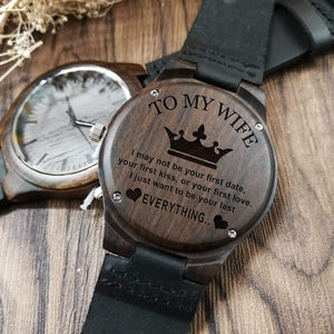 D1912 - To My Wife - Everything - Wooden Watch