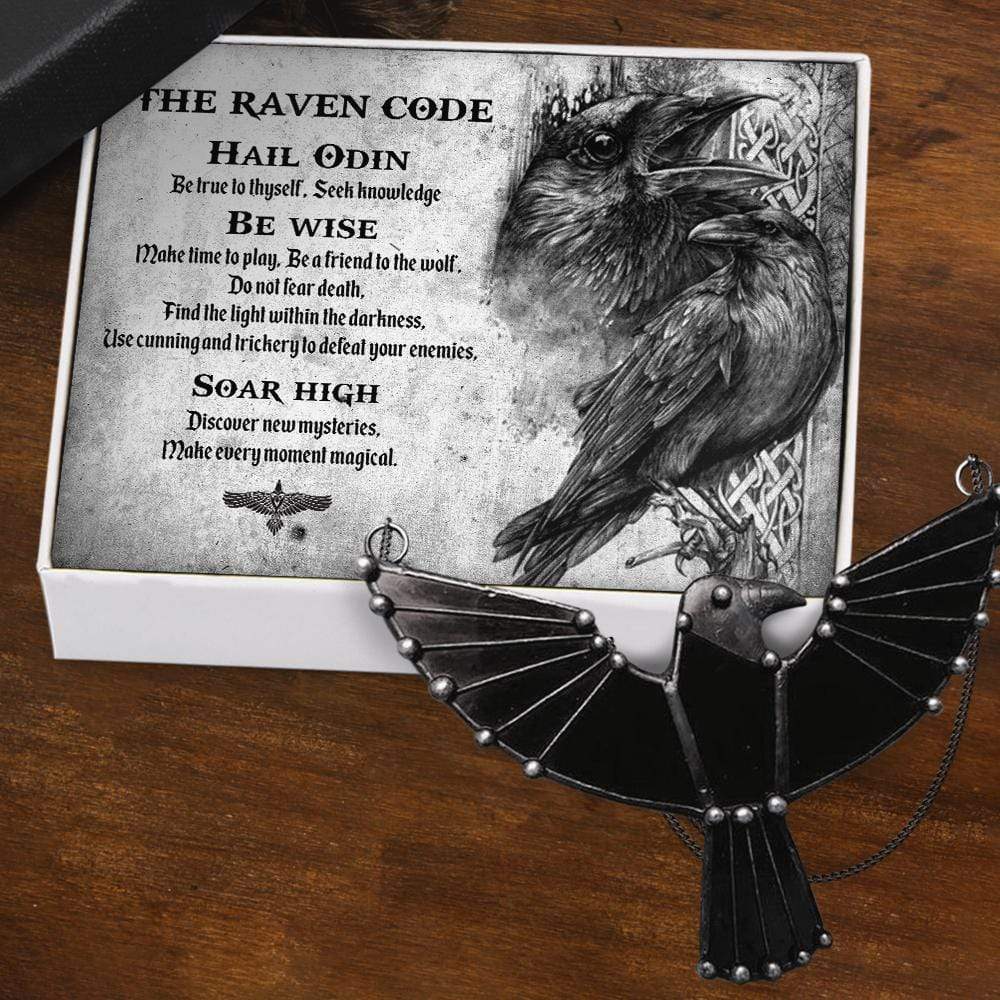 Dark Raven Necklace - For Viking Lovers - Find The Light Within The Darkness - Gncm34002