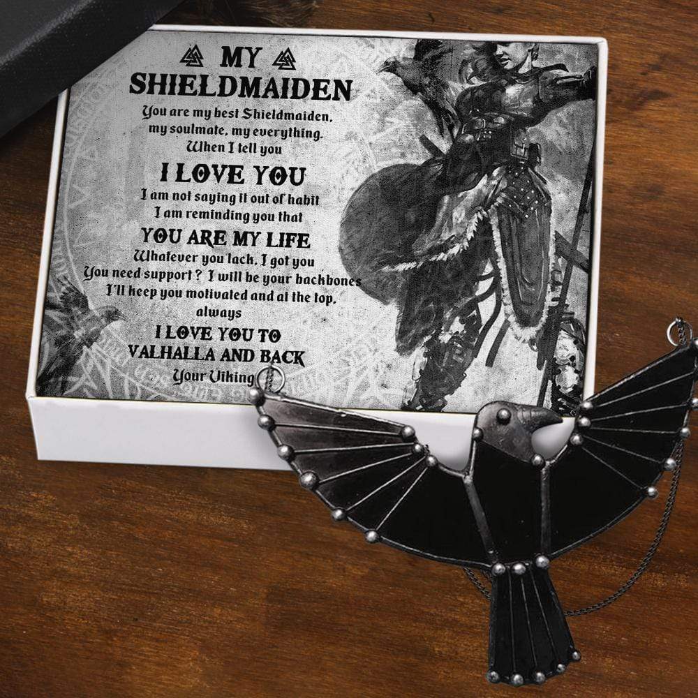 Dark Raven Necklace - My Shieldmaiden - You Are My Life - Gncm13005