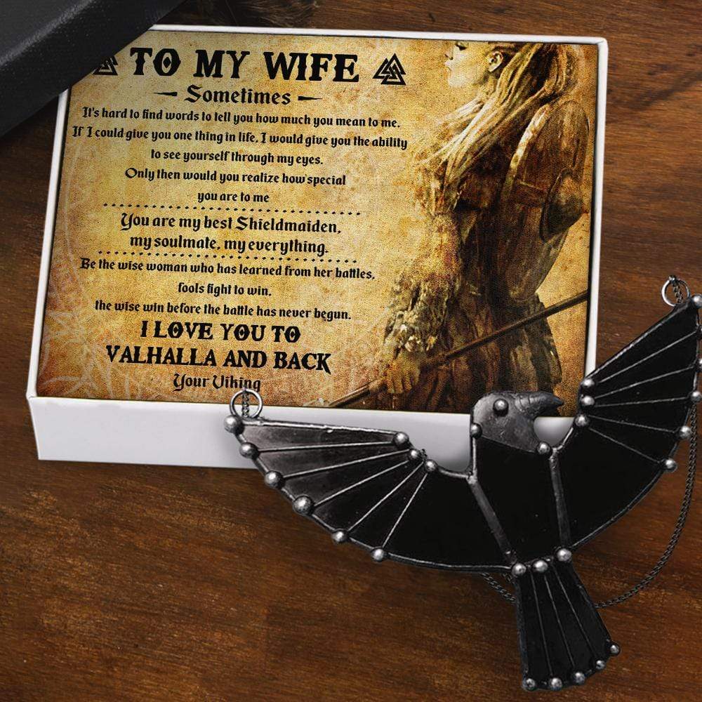 Dark Raven Necklace - To My Wife - It's Hard To Find Words To Tell You How Much You Mean To Me - Gncm15001