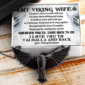 Dark Raven Necklace - Viking - To My Wife - Love You To The Moon And Back - Gncm15010