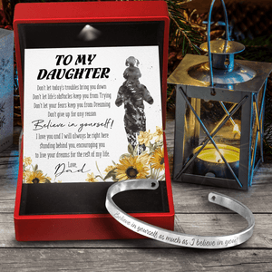 Daughter's Bracelet - Family - To My Daughter - Believe In Yourself - Gbzf17019