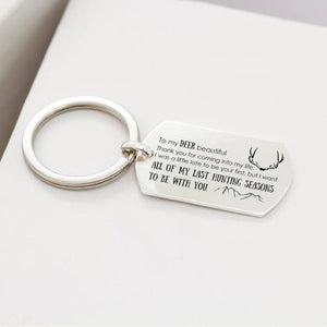 Dog Tag Keychain - All Of My Last Hunting Seasons To Be With You - Gkn13006