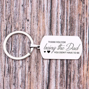 Dog Tag Keychain - Thank You For Being The Dad - Gkn18020