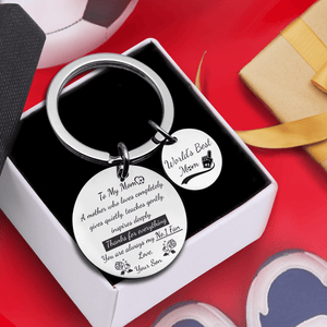 Double Round Keychain - Soccer - To My Mom - Thanks For Everything - Gkar19010