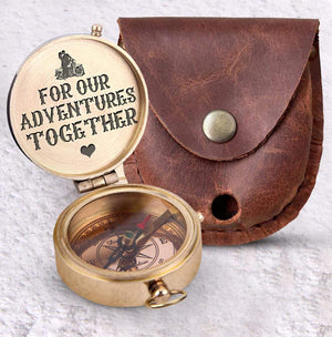 Engraved Compass - Biker - For Our Adventures Together - Gpb26005