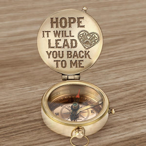 Engraved Compass - Biker - Hope It Will Lead You Back To Me - Gpb26002