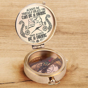 Engraved Compass - Biker - To My Brother - Then Always Be A Viking - Gpb33003