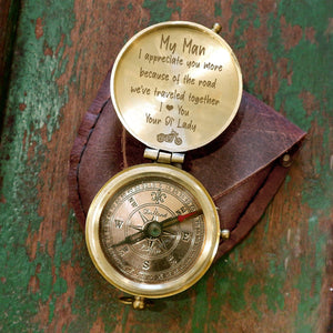 Engraved Compass - Biker - To My Man - I Love You - Gpb26167