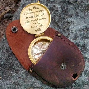 Engraved Compass - Biker - To My Man - I Love You - Gpb26167