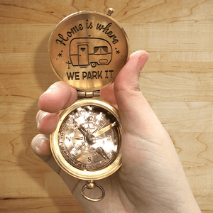 Engraved Compass - Camping - To My Loved One - Home Is Where We Park It - Gpb15007