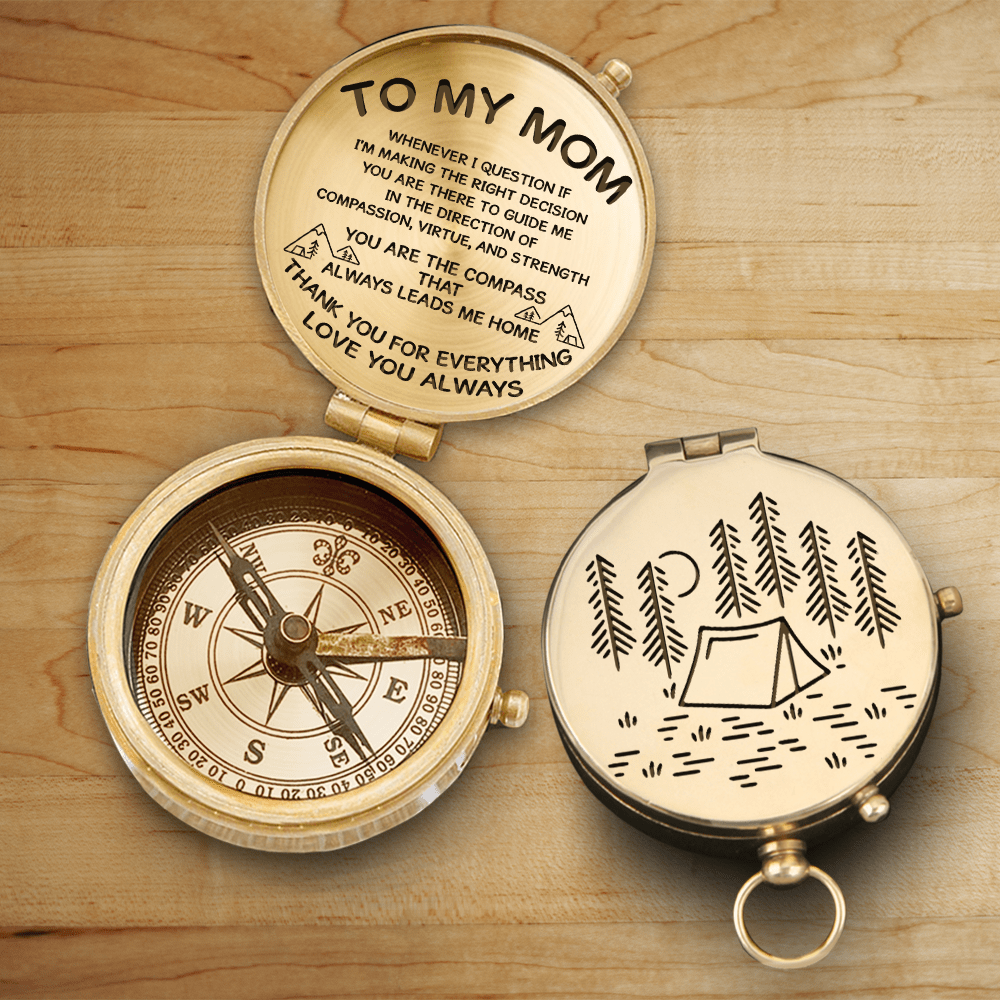 Engraved Compass - Camping - To My Mom - Love You Always - Gpb19011