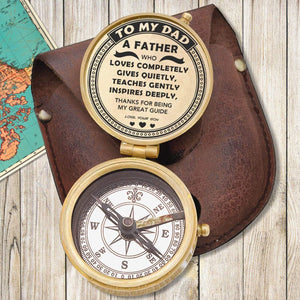 Engraved Compass - Family - From Son - To My Dad - A Father Who Love Completely - Gpb18026