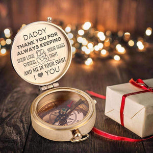 Engraved Compass - Family - To My Dad - Thank You For Always Keeping Your Love Strong - Gpb18028
