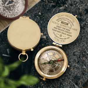 Engraved Compass - Family - To My Daughter - And Never Forget Your Way Back Home - Gpb17011