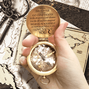 Engraved Compass - Family - To My Daughter - Believe In Yourself As Much As I Believe In You - Gpb17012