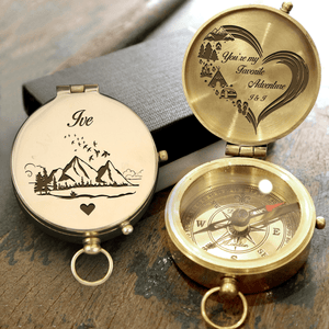 Engraved Compass - Family - To My Ive - You Are My Favourite Adventure - Gpb13008