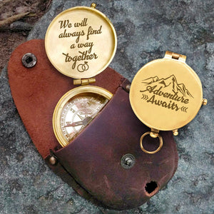 Engraved Compass - Family - To My Man - We Will Always Find A Way Together - Gpb26180