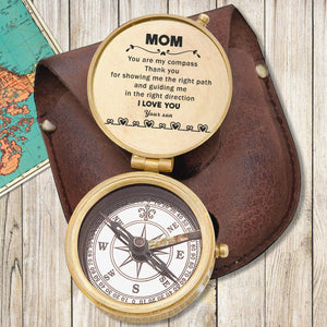 Engraved Compass - Family - To My Mom - From Son - I Love You - Gpb19004