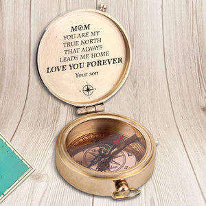 Engraved Compass - Family - To My Mom - From Son - Love You Forever - Gpb19007