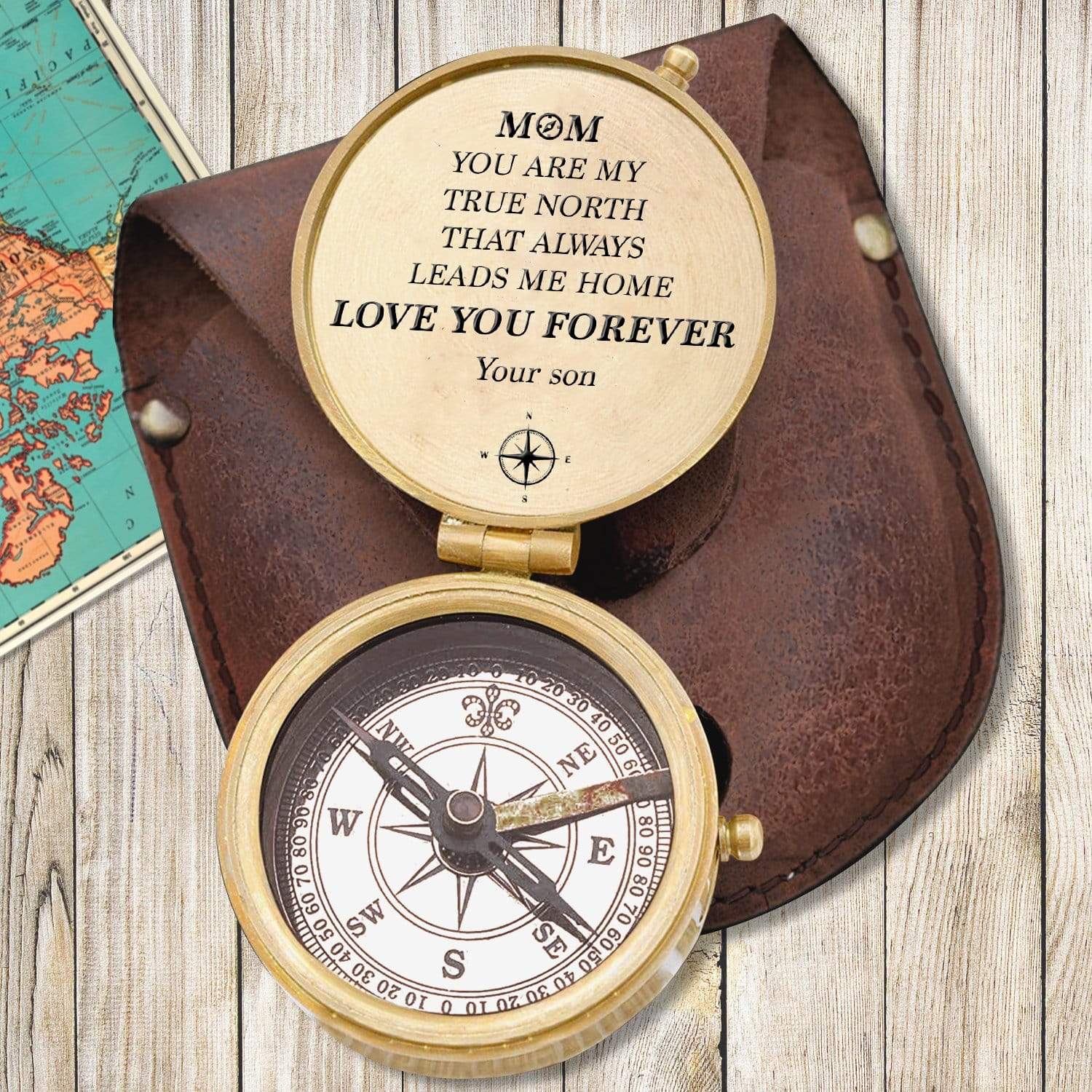 Wish Bracelet the Love Between Mother and Son Compass 