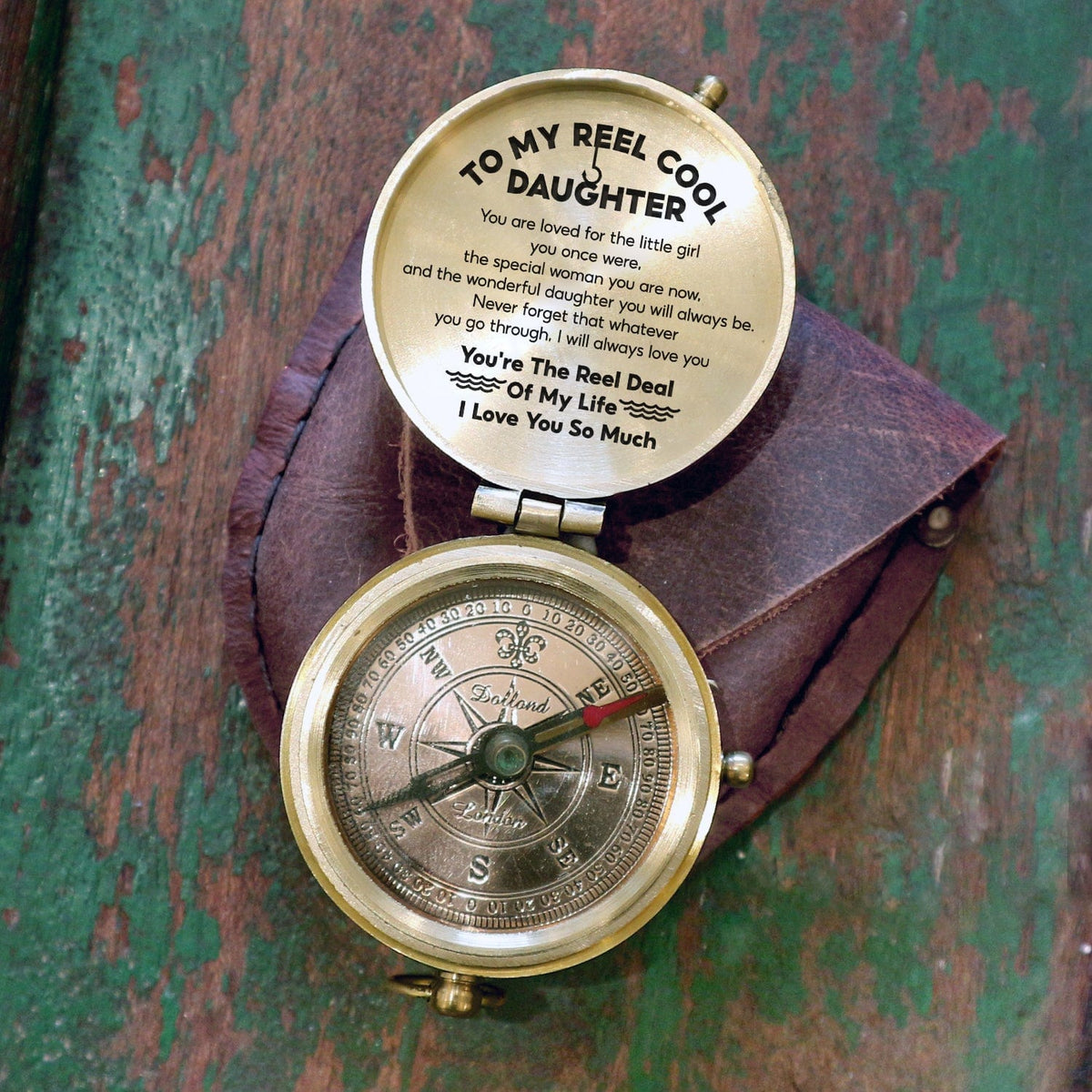 Engraved Compass - Fishing - To My Daughter - I Love You So Much - Gpb17013